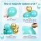 142pcs Teal Turquoise Balloon Arch Garland Kit with Teal Turquoise